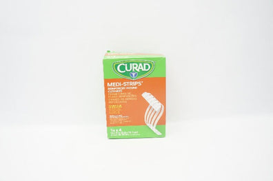 Medline NON250414 Medi-Strips Reinforced Wound Closures 1/4 x 4inch - Box of 50